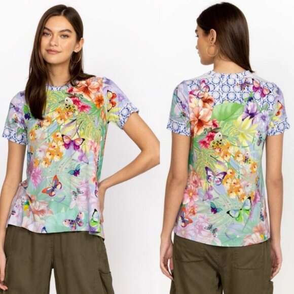 Johnny Was Cozumel Swing Tee Shirt - Picture 1 of 5
